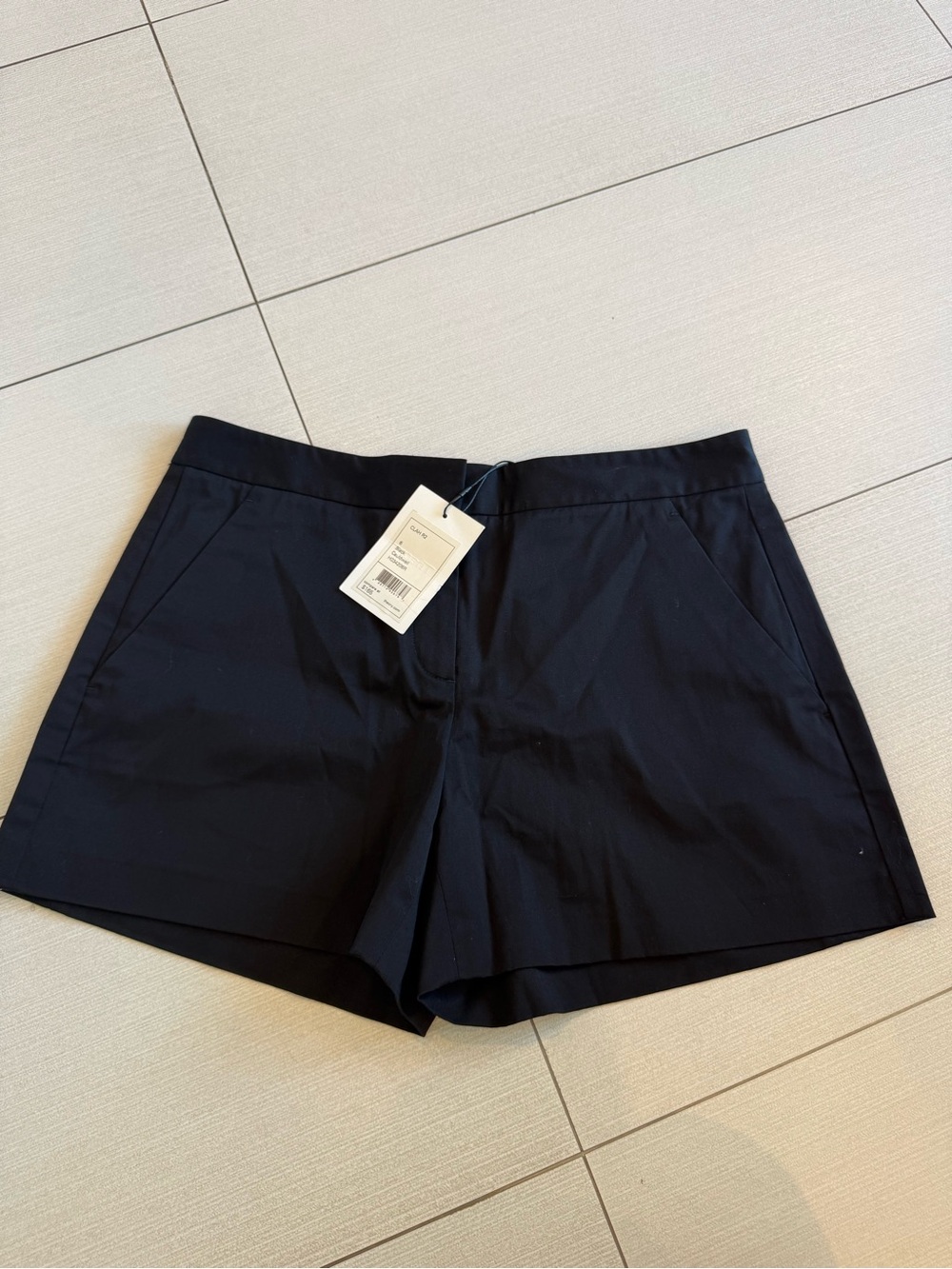 NWT Theory Cauldwell Women's Classic Black Tailored Shorts Black Size 6